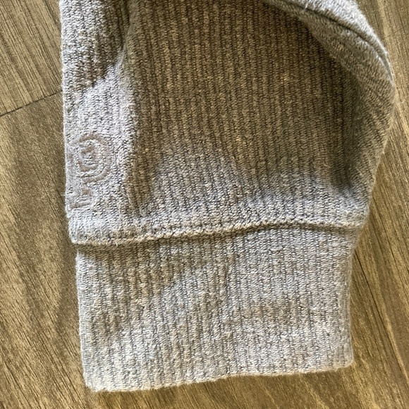 PINK Victoria Secret Grey Acid Wash Pullover Crew Sweater - Picture 3 of 5